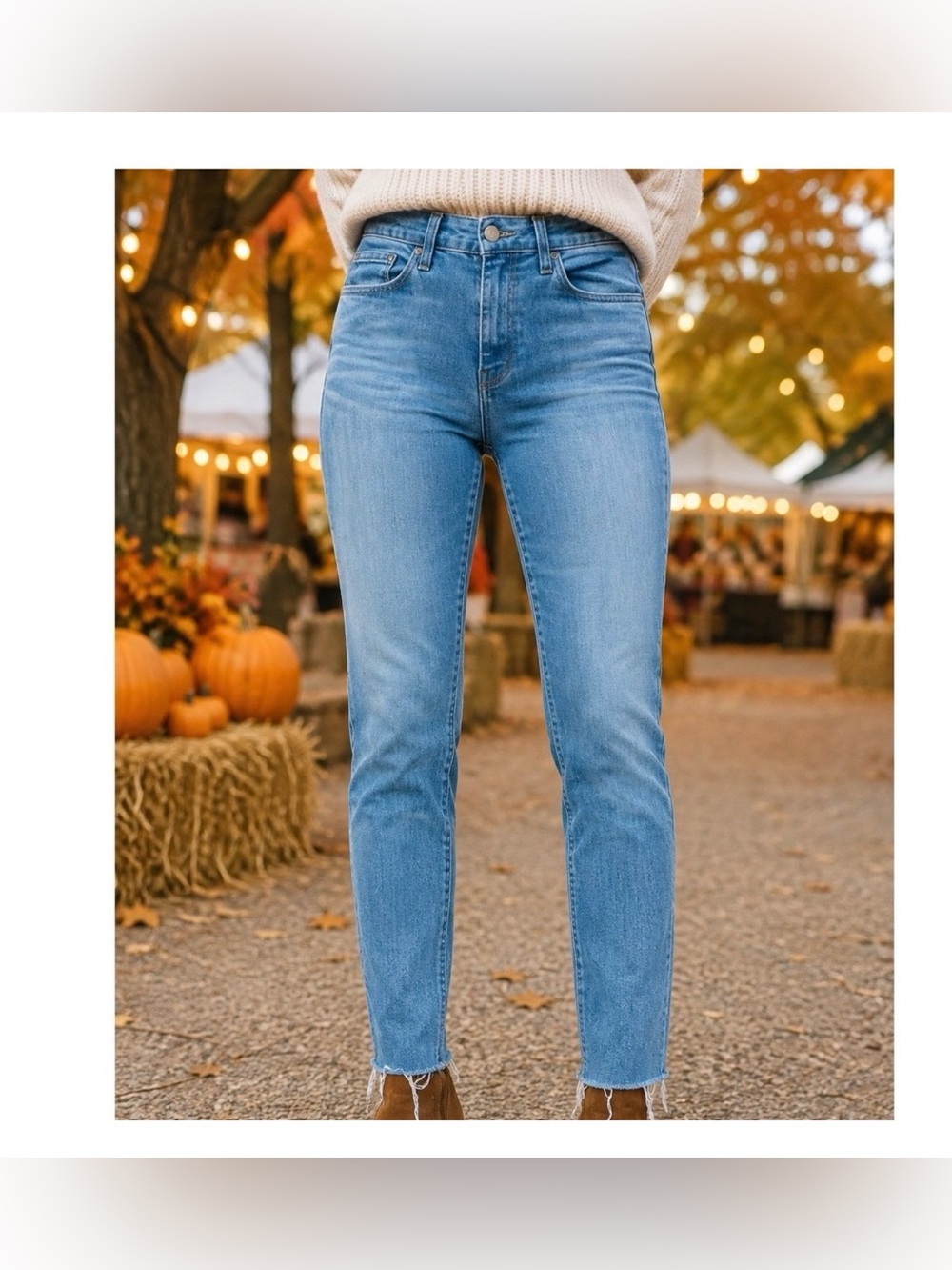 Frank & Eileen Sligo Stretch Frayed Hem Jeans